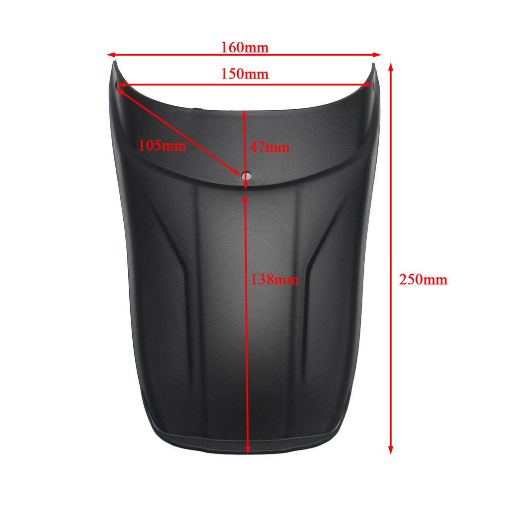 Fender Splash Guard Extender Mudguard Extension Plastic For HONDA CB500X CB500F 2013 2014 2015 2016 2017 2018 Motorcycle Black