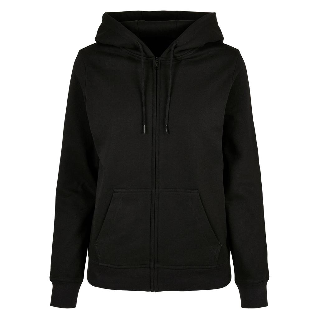 Build Your Brand Womens/Ladies Basic Full Zip Hoodie