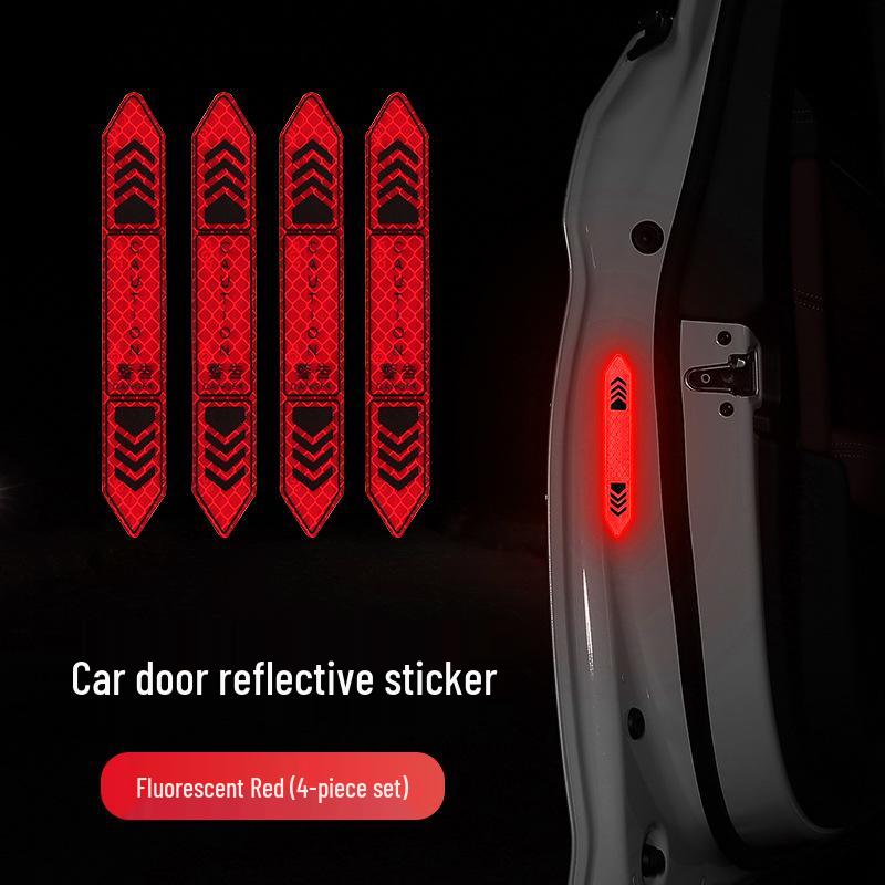 Reflective Car Door Warning & Anti-Collision Sticker Strip - Decorative & Creative