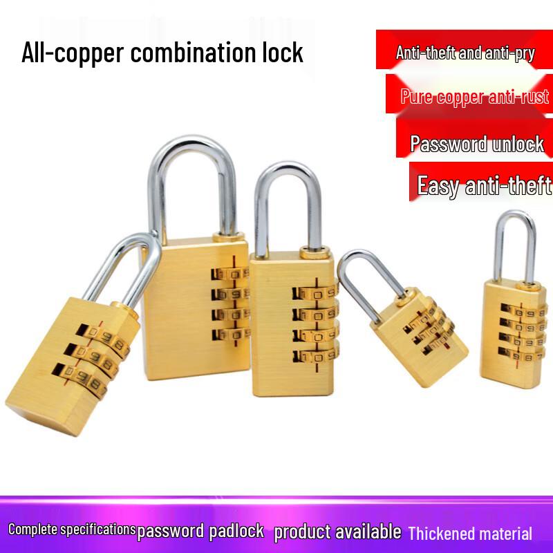 Huilaida Brass Mini Combination Padlock