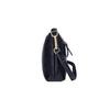 ZOOLER Crossbody-Tasche aus Narbenleder, Umhängetasche, Multifunktionale Clutch, Schwarz
