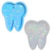 Big Tooth Holographic Light and Shadow Ornaments Silicone Epoxy Keychain Molds DIY Pendant Jewelry for Valentines Gift