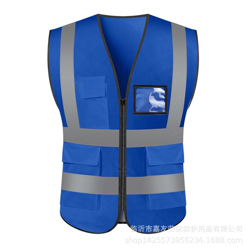 Reflective Safety Vest with Printed Logo for Construction and Traffic Protection