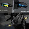 Double Side Flowing Turn Signal Lights Built-in Relay Sequential Flashing Blinker Lamp 12V Motorcycle LED Turn Signal Light