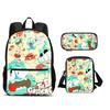 The Amazing World of Gumball Backpack Pen Bag Shoulder Bag 3Pcs Set Large Capacity Cartoon Anime Printed Student Boys and Girls