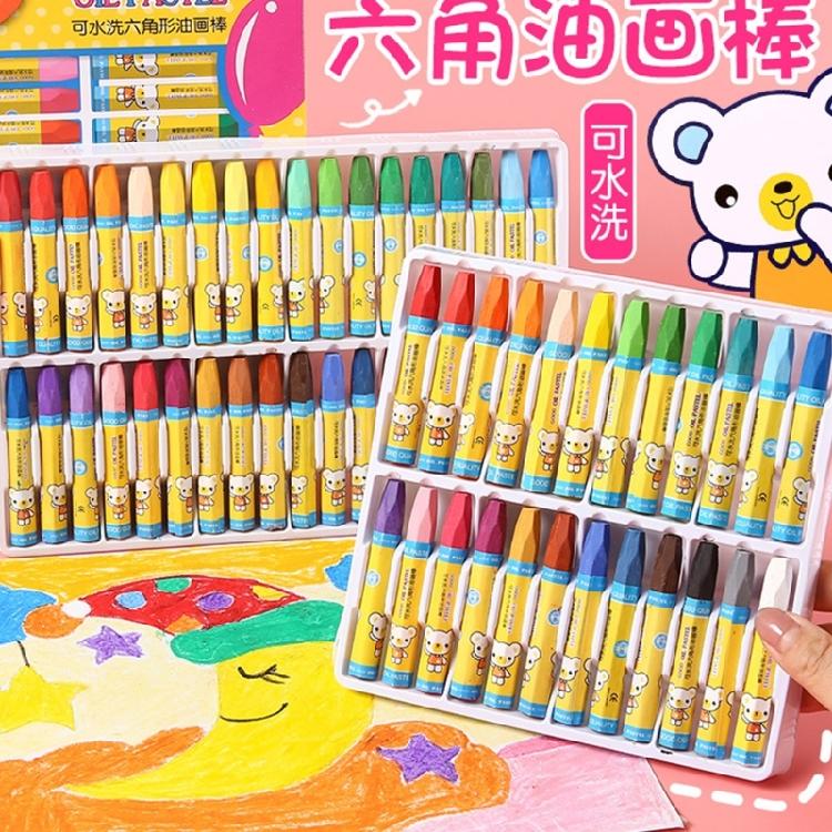 12/18/24/36 Color Easy to Grip Hexagonal Crayon Washable Crayons For Kids Aged 3 Doodling Art Drawing Coloring Book