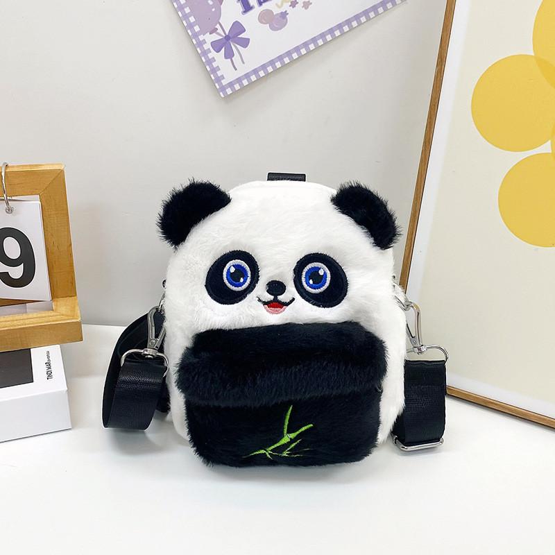 Panda Plush Cartoon Shoulder Bag Cute Little Girl Slung Shoulders Childlike