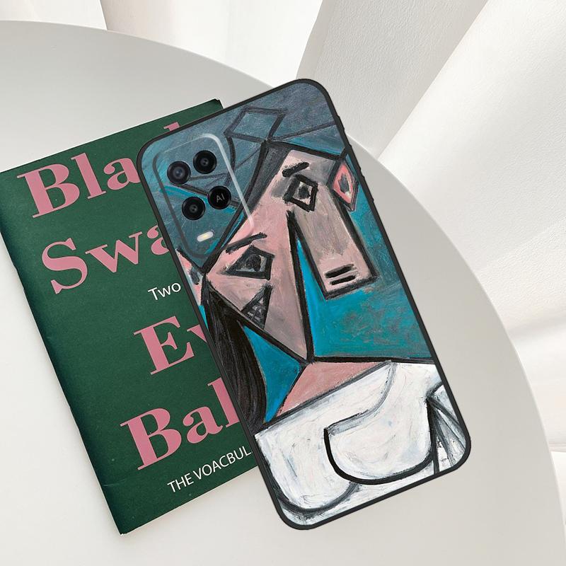 Picasso Abstract Art Painting Case For Oppo A58 A78 A98 A15 A16 A17 A52 A72 A76 A96 A54 A74 A94 A57 A77 A54S A57S Cover