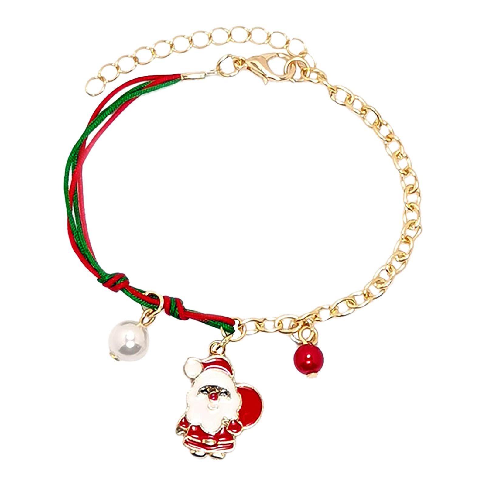 

Рождественские украшения Рождественская елка Браслет с подвеской из пиломатериалов Рождественские украшения