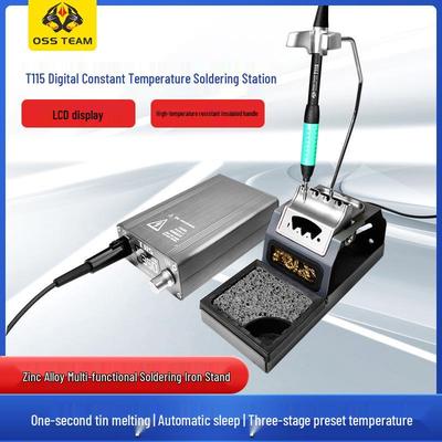 OSS T115 High-Power Professional Soldering Station—Electric Iron for Phone Repair, Constant Temperature Control