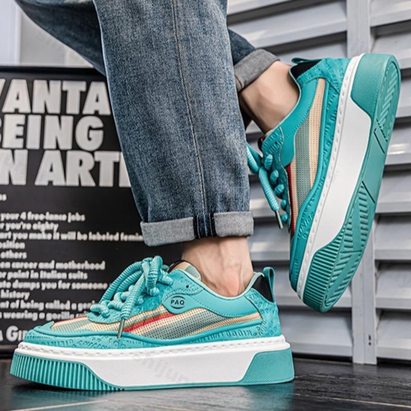 Men's Niche Design Low Cut Thick Soled Casual Sports Shoes 2026 Spring New Fashi Trendy Breathable Comfortable Chunky sneakers