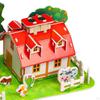 3D House Puzzle for Girls, Child Aged 6-12, Paper Cardboard Mini Craft , Creative DIY