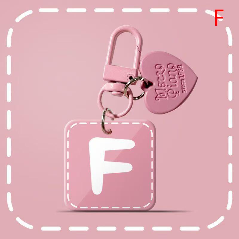 

Розовый 26 букв подвесной дизайн простой брелок для женщин шарм ювелирные изделия стильный изысканный повседневный A-Z брелоки