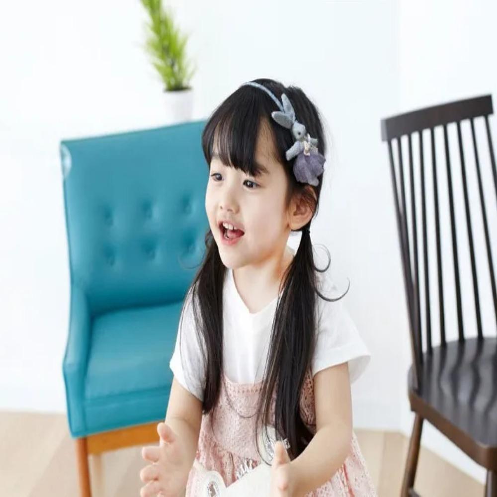 Handgemachter Niedlicher Haarreif Stoff Kinder Stirnband Niedliches Süßes Kaninchen Kopfschmuck