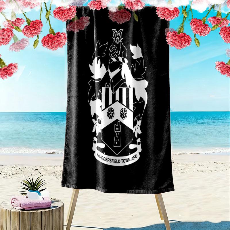 Huddersfield Logo Strandtuch, Großes Weiches Schnelltrocknendes Handtuch für Strand Camping Schwimmen