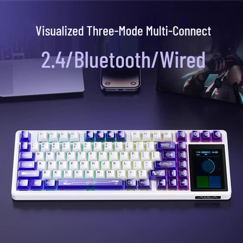 AULA L99 Tri-Mode Smart Screen Mechanical Keyboard