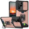 Applicable To Samsung S26Ultra Window Push Card Mobile Phone Case S25Ultra Bracket S24Ultra Anti-drop Protection