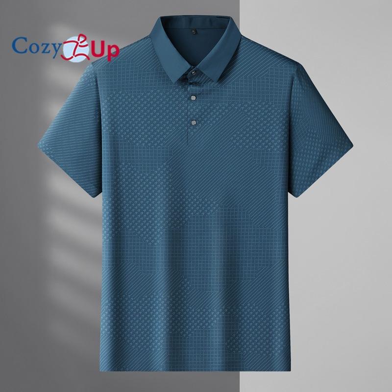 

Уютная мужская рубашка-поло большого размера с короткими рукавами из ледяного шелка, легкая дышащая рубашка с лацканами в деловом стиле 8XL зелёный