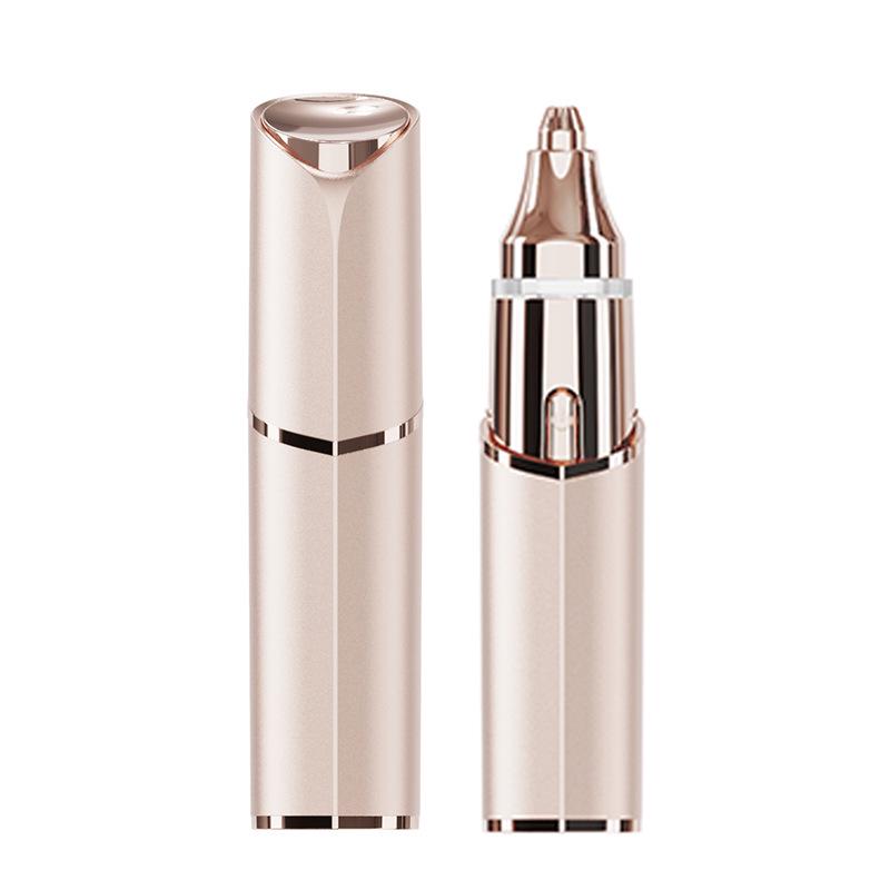 Women's 2-in-1 Electric Eyebrow & Bikini Razor, Portable Lipstick Shaver, Full Body Hair Remover