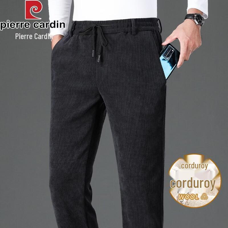 Pierre Cardin Men's Corduroy Wool-Blend Casual Trousers