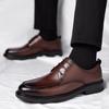 High Quality Social Shoe Male Legitimate Leather New Men's Formal Shoes Cheap Liquidation Party Casual Business Suit Clothing 39