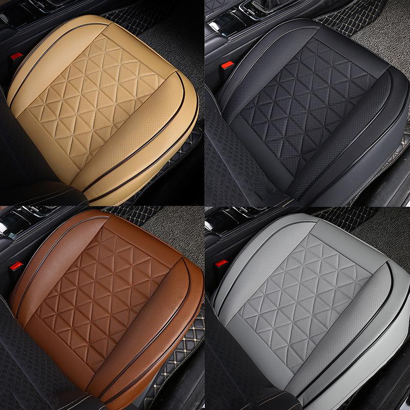 New Front Car Seat Cover Pu Leather Cars Seat Cushion Automobiles Seat Protector Universal Car Chair