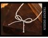 Banyan Tree S925 Silver Bow Necklace - Exquisite Korean Clavicle Chain for Women