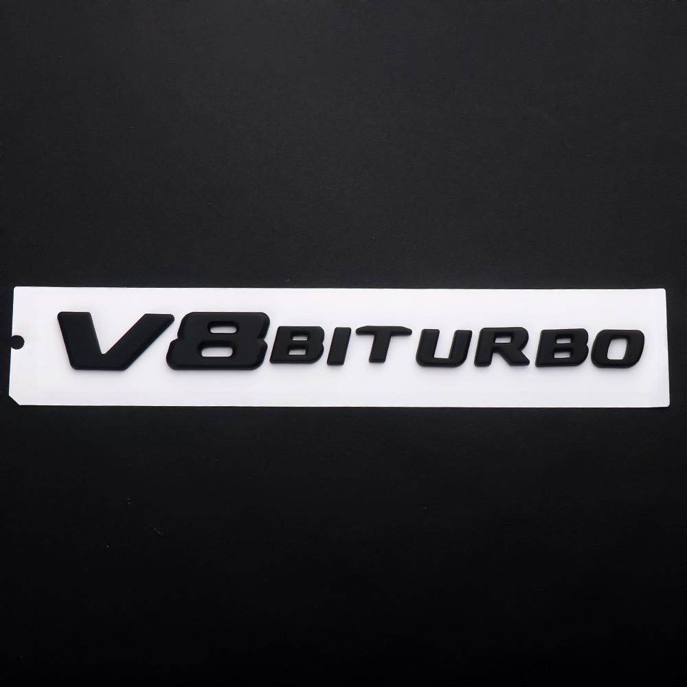 

GLC GLB 1pc 3D ABS V12/V8 BITURBO Logo Emblem Badge Rear Side Stickers Car Styling For Mercedes Benz AMG W202 W205 W211 W176 Cl 1pc