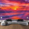 Sea View Oil Painting Tapestry Wall Hanging Living Room Bedroom Office Aesthetic Decoration Mural Home Background Hanging Cloth