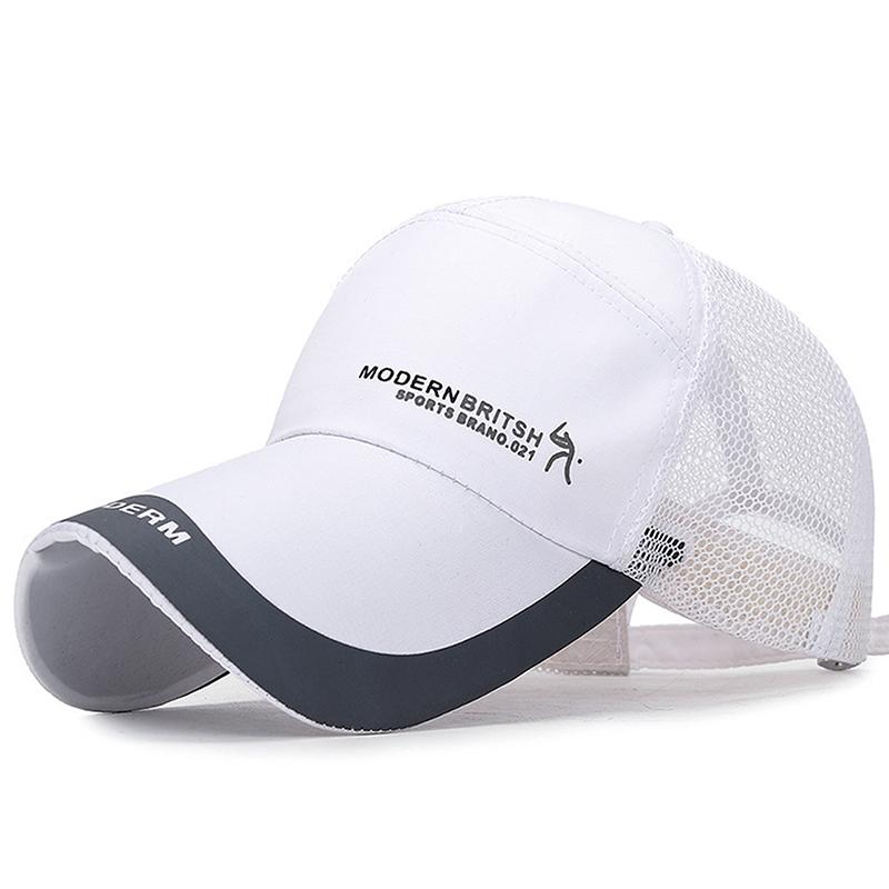 2025 Summer Wide Brim Baseball Cap Sports Hat Unisex Sun Hat Outdoor Quick-Drying Mesh Cap Breathable Duck Tongue Cap
