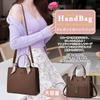 Large Shoulder Bag with and Removable Perfect for Entrance and Stylish Handbags for NICOLE&DORIS 2-WAY Women's Handbag, Capacity, Three-Layer Studs,