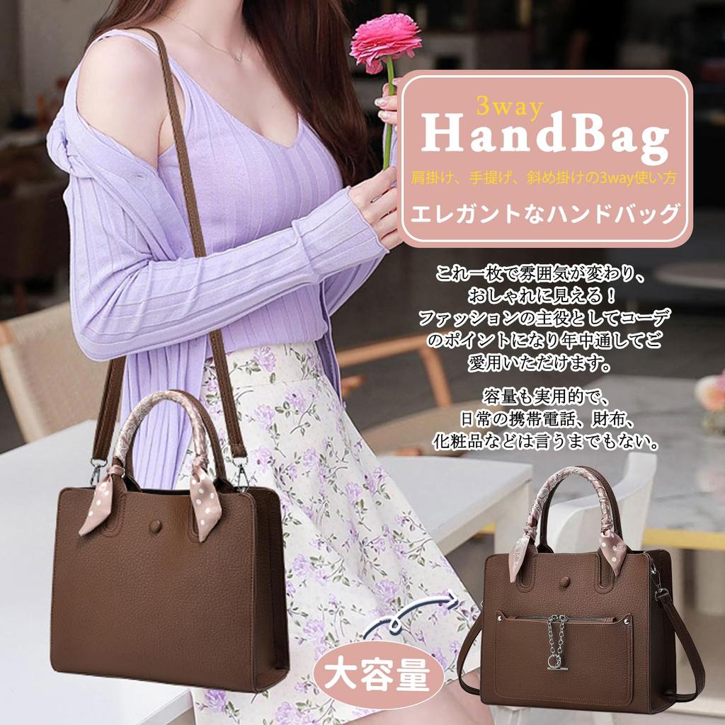 Large Shoulder Bag with and Removable Perfect for Entrance and Stylish Handbags for NICOLE&DORIS 2-WAY Women's Handbag, Capacity, Three-Layer Studs,