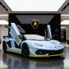1/24 Lamborghini Aventador SVJ63 Alloy Model Car Toy Diecasts Metal Casting Sound and Light Car Toy for Children Vehicle