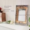 Französisches Retro Weiß Geprägtes Spiegel Tablett Wohnzimmer Tisch Tee Tablett Minimalistisches Kosmetik Schmuck Aufbewahrungstablett Hochzeitsdekoration