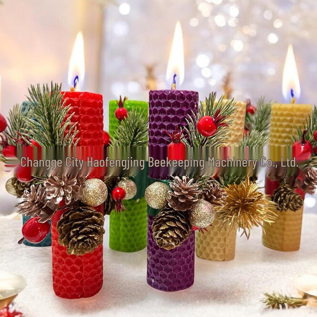 20x25cm Beeswax Sheets for DIY Hand-Rolled Candles, Natural Home Decoration, Party Supplies, 8 Colors, 3 Sheets Each