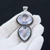 White Topaz Gemstone Handmade 925 Sterling Silver Jewelry Pendant, Handcrafted Jewelry, White Jewelry Pendant Necklace, Thanks Giving Gifts