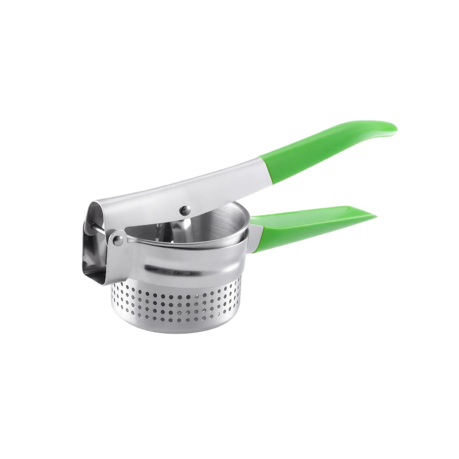 Stainless Potato Masher, Manual Masher for Potatoes, Pumpkin and Vegetables, Kitchen Gadget for Mashed Potatoes one size зелёный