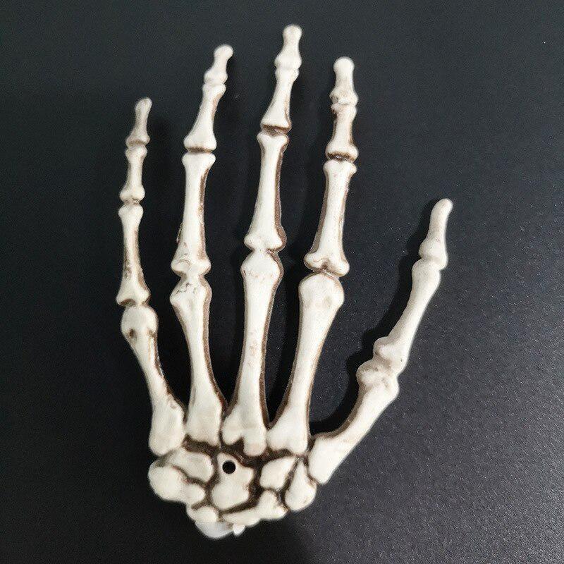 New1 Pairs Halloween Skeleton Claw Hand Bone Shelf Ghost House Chamber Bar Terror Decoration Props Trick Hanging Accessories