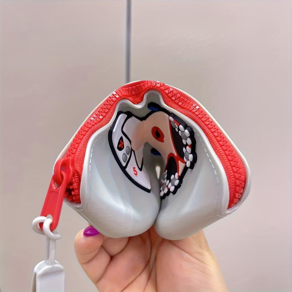 1pc Silicone Glasses Case with Wrist Strap - Portable Travel Organizer for Glasses, Lipstick, Headphones & Small Items - Cute Cartoon Design