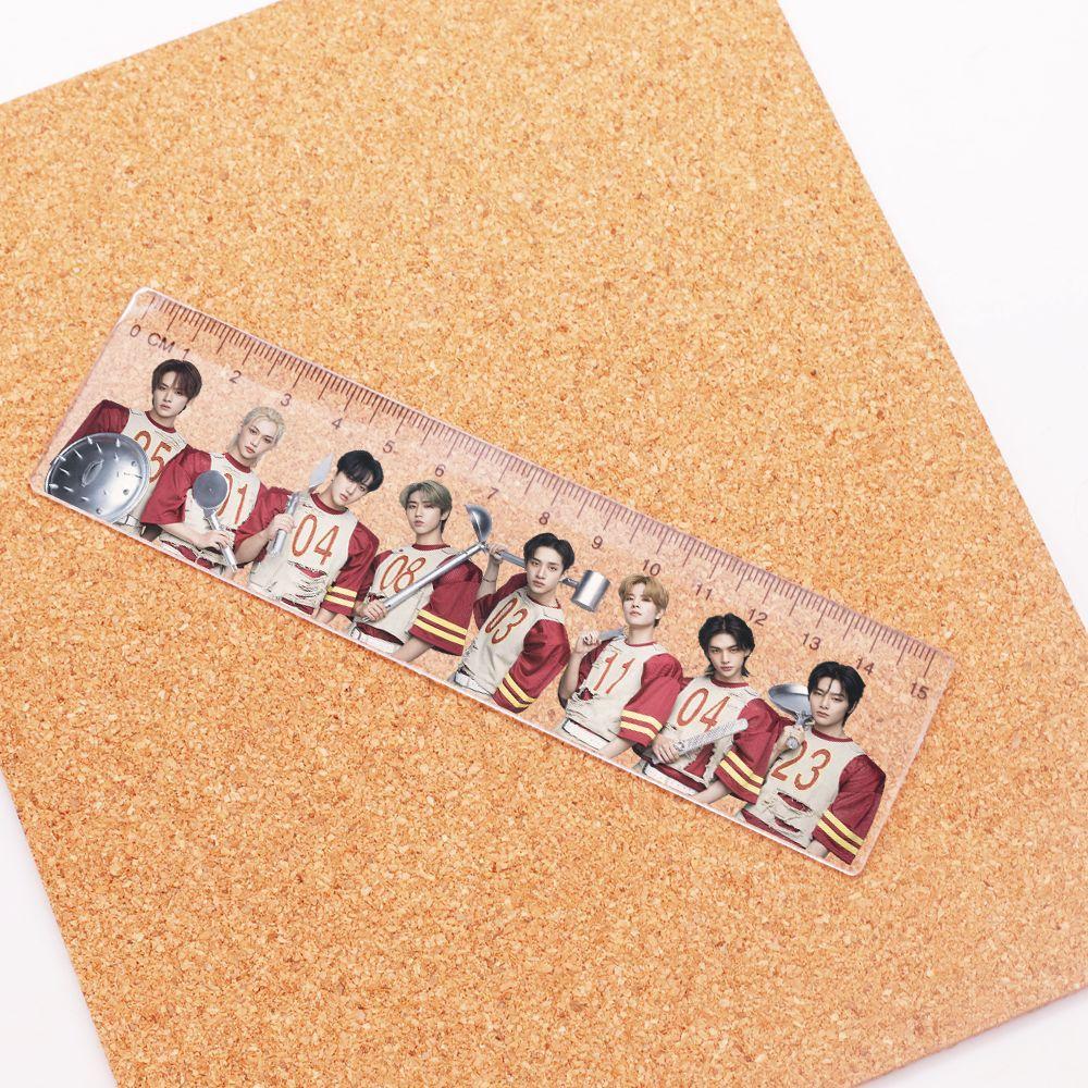 Kpop Star Stray Kids Skzoo Style Peripheral Fang Can Han Zhicheng Li Minhao Simple Ruler Cz03