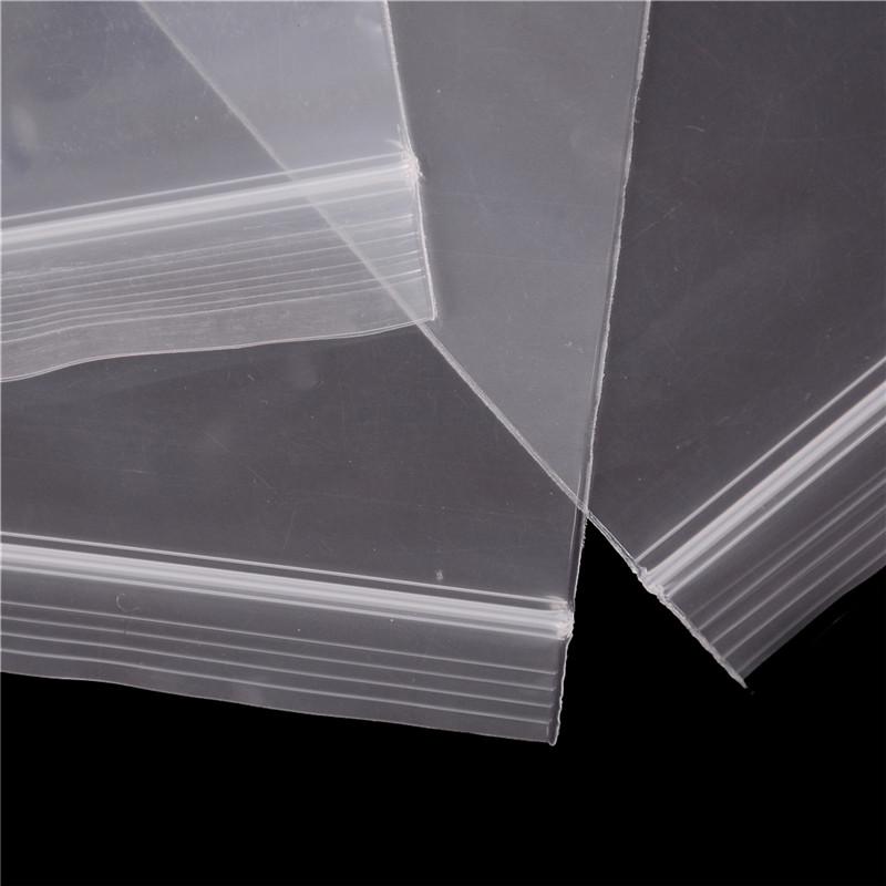 Praktische wiederverschließbare PE-Beutelverpackung, transparente Reißverschlusstasche, Kunststoff-Verschluss-Plastiktüte