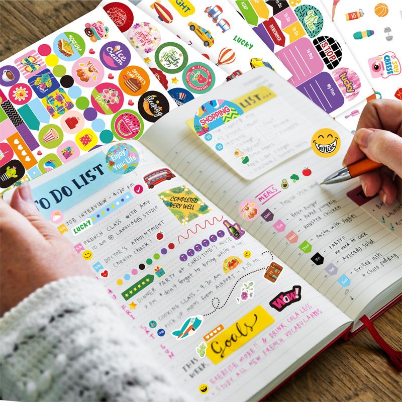 Premium-Quality 16 Superior-Grade Sheets 1200+ Planner Premium-Quality Sticker High-Standard For High-Standard Planner Superior-Grade Journal