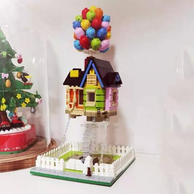 City Expert Architecture Flying Balloon House Tensegrity Sculptures Modular City Building Blocks Girl Toys for Christmas