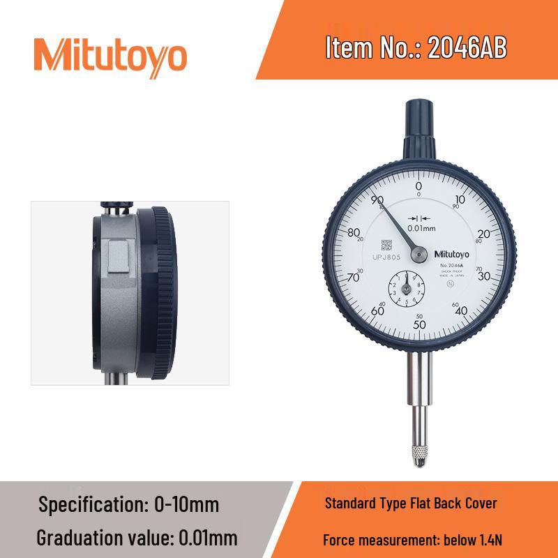 

Mitutoyo Механический индикатор часового типа 0-10мм 2046AB, Калибровка стрелочного типа