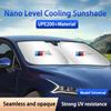 Zshqj9 Thicken Car Sun Visor Sunshade Strong UV Resistance Front Glass Sunscreen For BMW M M3 M5 X1 X3 X5 X6 E46 E39 E36 E60 Accessory