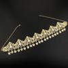 Elegante Gioiello per Capelli Color Oro Catena da Fronte Corona da Sposa Matrimonio Accessori Catena per Capelli Farfalla