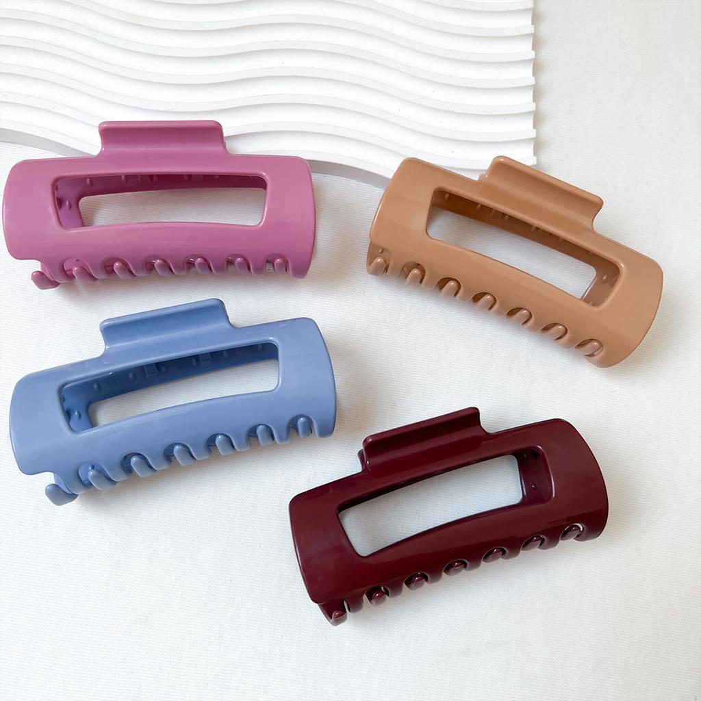 2026 Soft Silicone Square Shark Hair Claw, Gentle No-Damage Hair Clip for Women