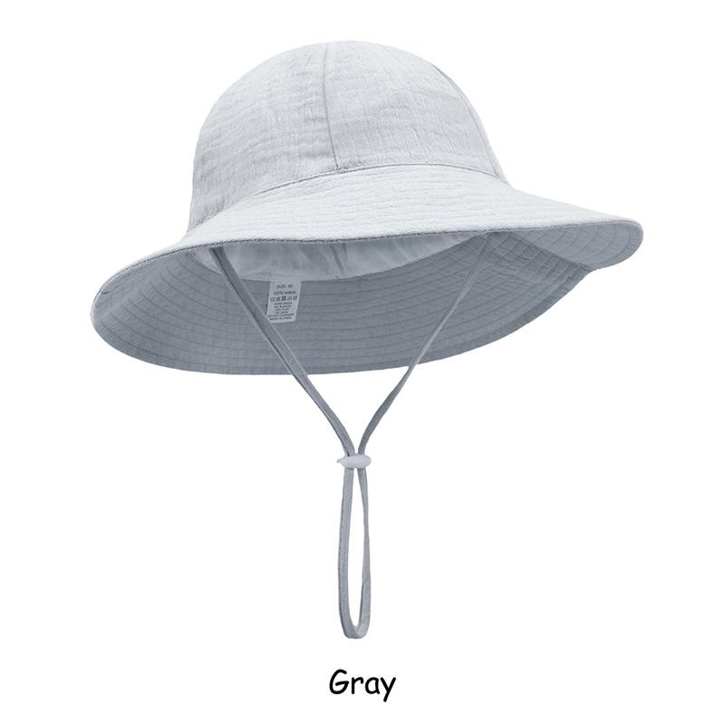 Adjustable Cotton Baby Fisherman Hat Sun Protection Breathable Cartoon Fruit Floral Print for 1-3 Years