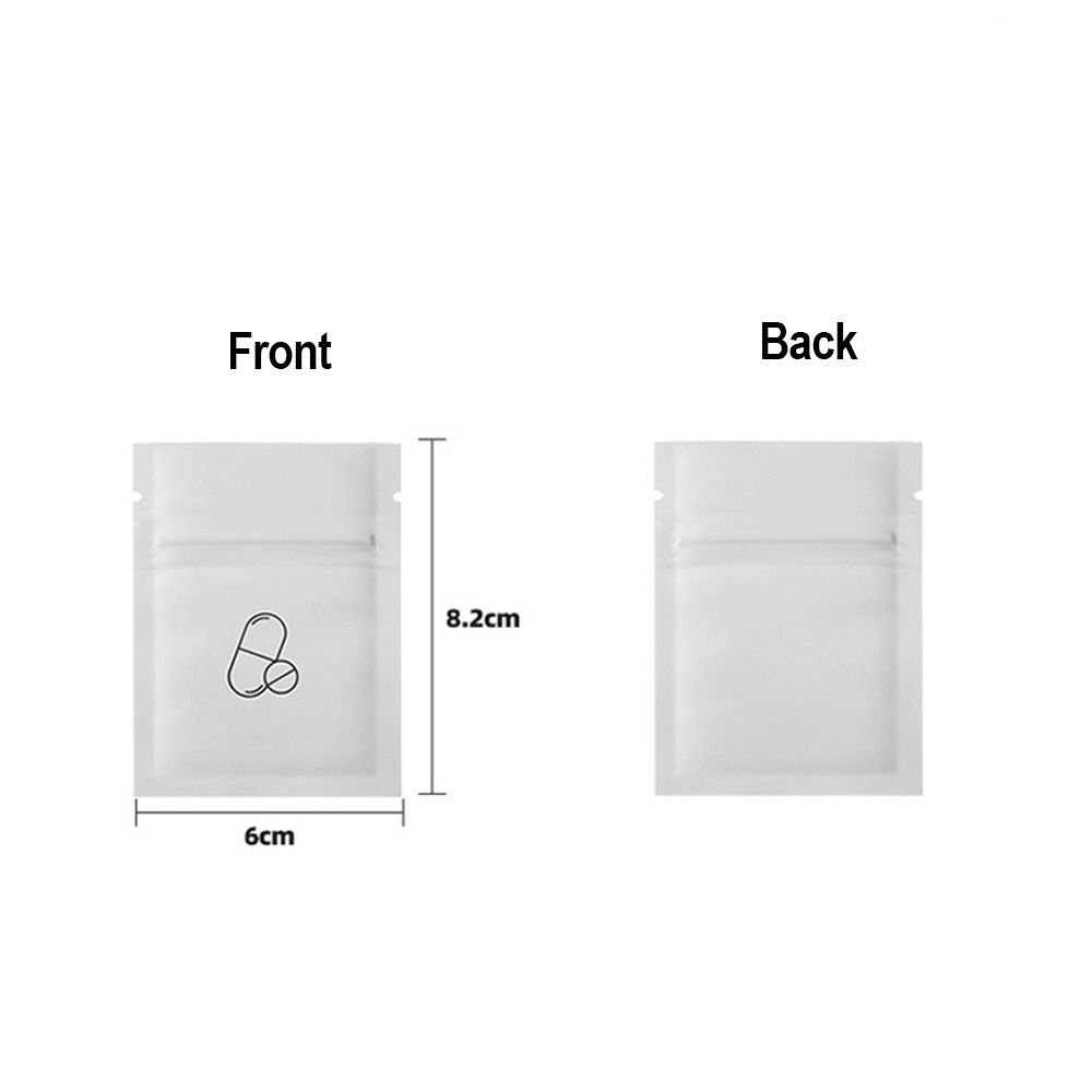30Pcs Self Sealing Zippered Pill Pouch Medicine Storage Container  Travel Accessories