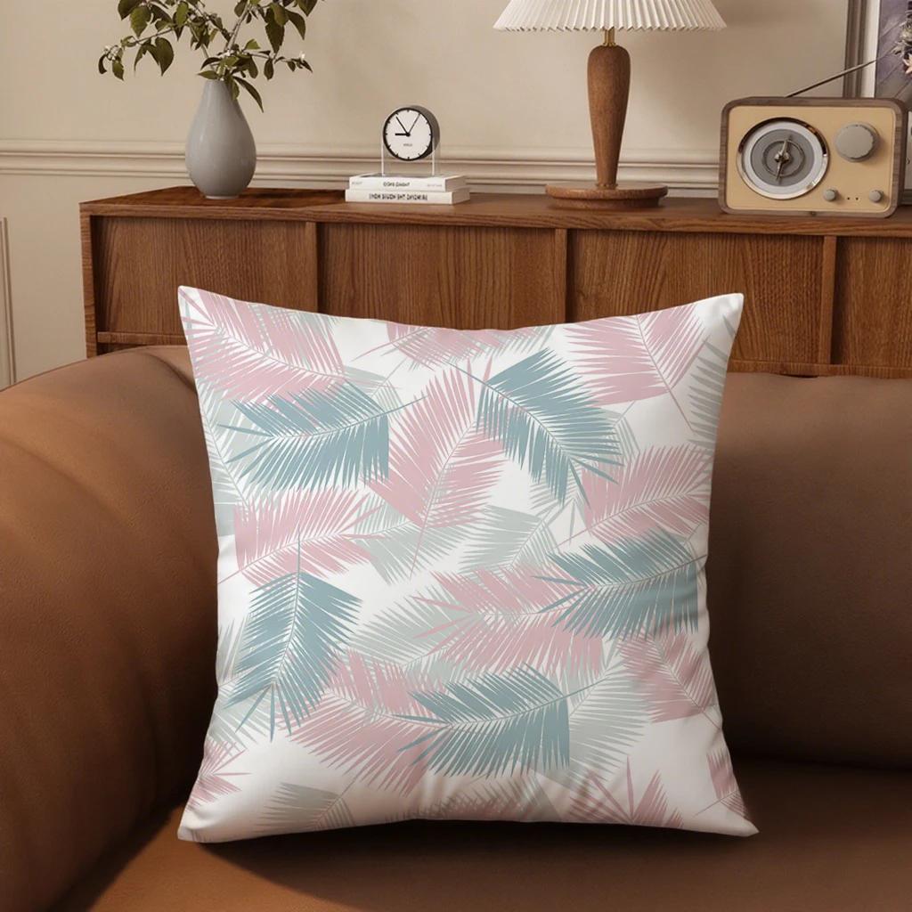 4Pc Floral-Patterned Pillowcases For Cozy Homesuitable For Sofa Car Bedroom Decorative Cushion Cover Pillow Cover